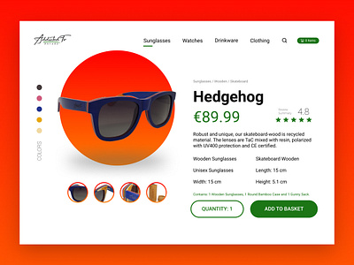 #DailyUI 012 - Single Product behance daily012 dailychallenge dailyui ecommerce figma single product sunglasses ui web wooden sunglasses