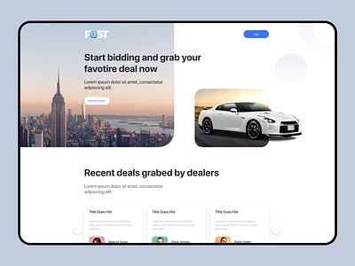 Online Car Bidding Platform automobile automobile website bidding car bidding car platform car website online car website purchase cars sale car ui design used cars ux design website design