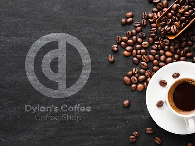 Dylan's Coffee: Coffee Shop Logo - Day 6 - Daily Logo Challenge 50daylogochallenge addiction adobe illustrator branding coffee coffee bean coffee cup coffeeshop dailylogochallenge design graphic design illustration illustrator logo logodesign logodesigner minimal minimalist vector