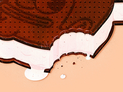 Summer time vibes branding design food ice cream ice cream sandwich illustration illustrator logo the creative pain vector