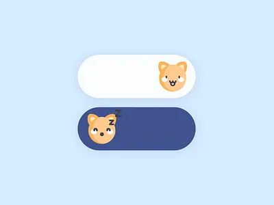 Daily UI #15 — On/Off Switch cat daily ui dailyui design kawaii on off switch toggle