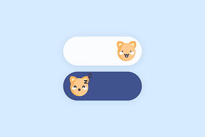 Daily UI #15 — On/Off Switch cat daily ui dailyui design kawaii on off switch toggle