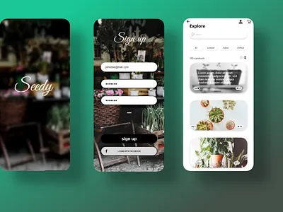 Plants Store App Concept adobe xd adobexd app design ecommerce app ui ux uidesign