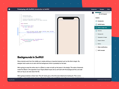 Koukula online learning classroom lesson ux webdesign wip