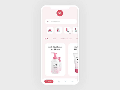 Proptopie E Commerce App Interaction #protopie5.0 animation app card ecommerce app interaction interaction design landing page protopie protopie5.0 shopping app ui ux