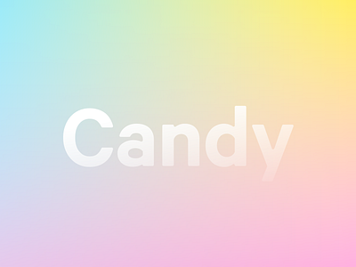 Candy 🍭 candy design gradient illustration light minimal pastel simple