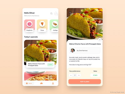 Restaurant concept app app concept design foodie restaurant ui ui design ux ux design