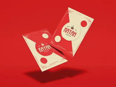 Kayan Poster Design asian food branding design kayankwok mexico poster red restaurant shapes