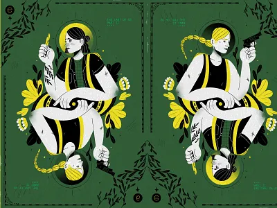 The Last Of Us Part II abby character ellie illustration playing card texture the last of us tlou2 typography