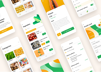 Food Delivery App app book card delivery design drapolly social app ui ui ux ui design ux uxui