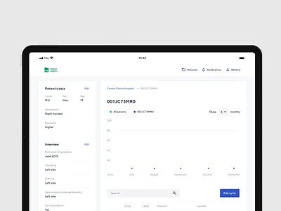 Patient Registry #2 animation interaction motion presentation ui ux