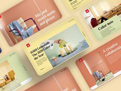 Tikkurila - Campaign site adobexd brown clear clear design colorful colors digitaldesign figma interaction nordic paint prototype sketchapp sweden ui ux visualdesign web interface webdesign yellow