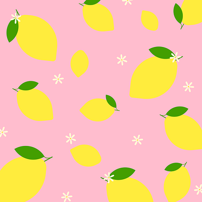 Lemon Pattern adobe illustrator brighton based design digital art digital design illustration