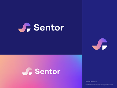 Sentor Logo Design coin crypto cryptocurrency currency daas saas data ecommerce logo efficiency exchange finance letter mark monogram logo logo design logos network tech technology thefalcon trade trading