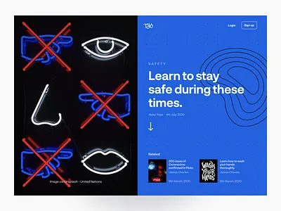 Stay Safe app black coronavirus design figma hero hero section illustration landing landingpage minimal nigeria pattern safety ui ui design ux web design website