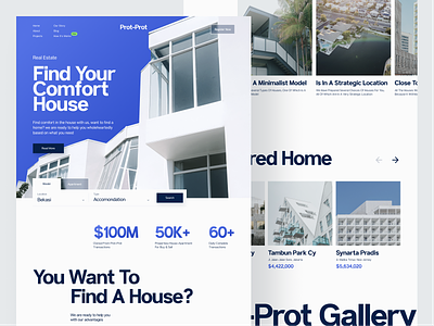 Prot Prot - Real Estate Web Design apartment architecture building clean design house finder landing page minimal minimalist modern property listing property management property website real estate real estate agency residence ui web design website website property