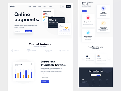 Online Payments Website Design design inspiration landing page landing page design minimal minimal design modern online payment online payment website online wallet trendy ui ui design uidesign uiux wallet website website design