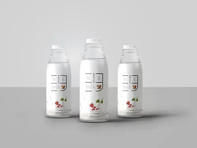 Free Milk Mock-up bottle download free milk mockup