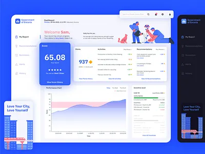 Dashboard UI Design | Nutanix Design Challenge art citizenship dashboard design data design flat illustration icon illustration interface logo minimal responsible statistics typography ui