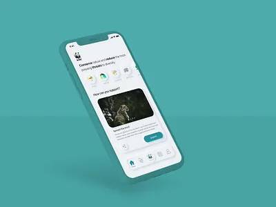 WWF - Neumorphism concept daily design interface interface design mobile neumorphic neumorphic design neumorphism practice typography ui