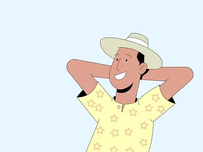 Just Chilling animation character character design design illustration illustrator sketch ui vector vector illustration