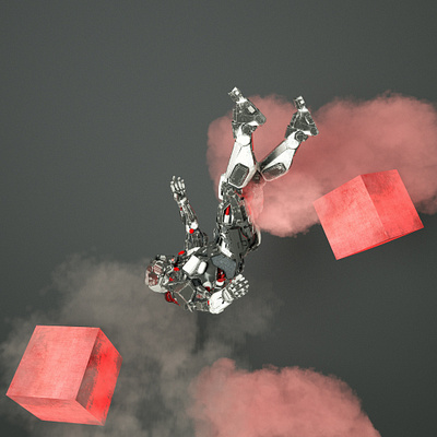 Falling Reaper 3d art 3d render 3d rendering brand branding render design rendering scifi
