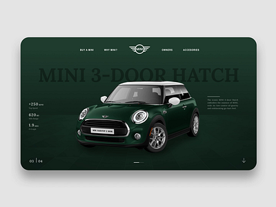 Mini Website app concept app design design landing mini cooper product design ui ui design ui ux ux web design website