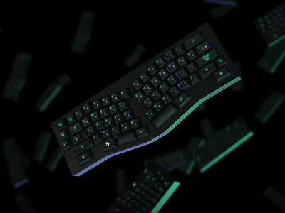 TGR Jane - CyberSpace cyberpunk keyboard keyshot render