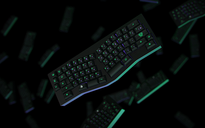 TGR Jane - CyberSpace cyberpunk keyboard keyshot render