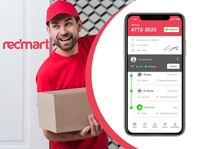 RedMart Delivery Supervisor App Redesign - UX Challange design ecommerce ui design ux ux case study