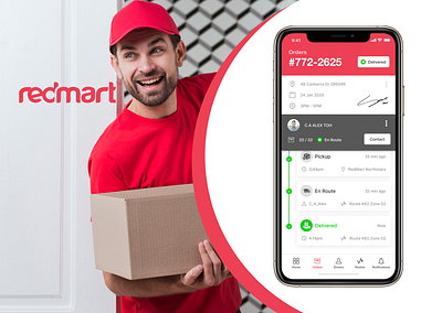 RedMart Delivery Supervisor App Redesign - UX Challange design ecommerce ui design ux ux case study