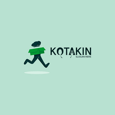 Kotakin art branding design flat illustration logo typography vector