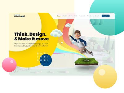 Ambit Animations animation landing page