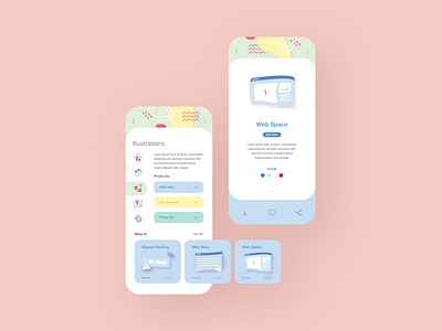 Guidelines App app design biznetgio design guidelines illustrator pastel colors ui ui ux uidesign user interface web