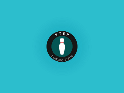 Step + Bowling bowling bowling pin dribbble foot footsteps learning logo logodesign steps uidesign uiux uiuxdesign