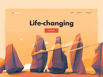 Landing Page - TheCronos clean colors design illustration landing minimal ui ux web website