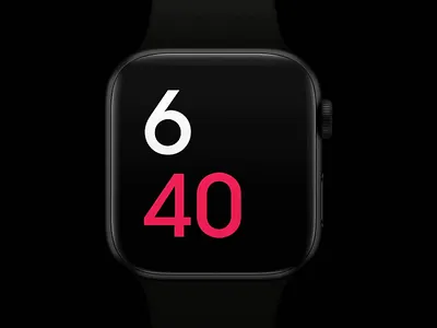 Watch Quick Drawer animation app apple design flat icons interface ios ios14 menu minimal motion red scroll smooth ui uiux ux watch watchos7