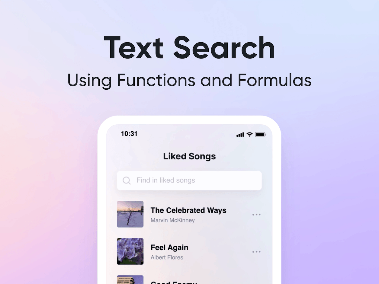 ProtoPie Search Box: 4 Easy Steps Using Formulas and Variables animation interaction minial protopie prototype prototyping realistic prototype search search box search field text tutorial ui ux