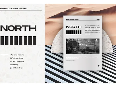 North Brand Lookbook brand branding brochure business catalogue clean download elegant free lookbook magazine modern north portfolio template
