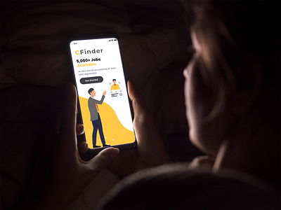 Content Finder app clean ui colors concept content design finder jobs ui