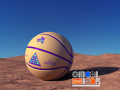 Outdoor Hoops B / Nike ACG 3d acg basketball branding desert environment logo nike outdoors