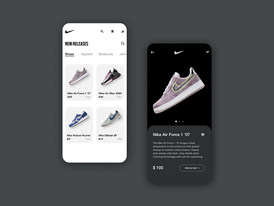 E-Commerce Product Page app branding dailyui day12 design ecommerce minimal nike product ui uiux ux