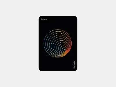 Mind Tourists Cards Contained bauhaus branding cards design flat geometric gradient illustration minal minimal minimalism minimalistic music playing portfolio poster shape typography vector