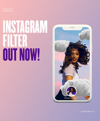 Instagram filter codejunkie design face filter instagram instagram banner poster