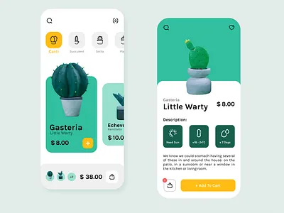 Cactus Plant - Cactus Shopping App 🌵 3d illustration adobe xd app design cactus cactus illustration concept design ecommerce figma icon illustration interface minimal plant plant illustration shopping shopping app ui ui design uidesign