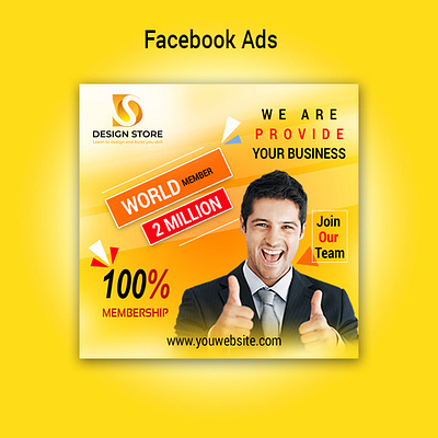 Facebook post ads banner design