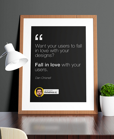 Design Quote branding codejunkie design poster quote design quoteoftheday ui design