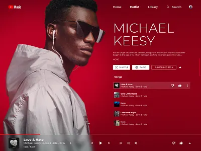 Youtube Music Alternative design figma ui youtube