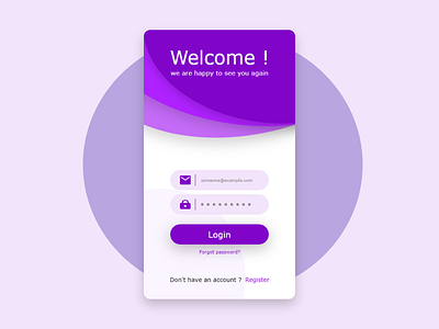 login interface app dailyui design ui ux web