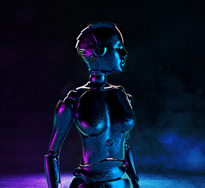 3D Robot made in Cinema 4D 3d 3d art 3d artist c4d cinema4d cyborg design futuristic robot robotic